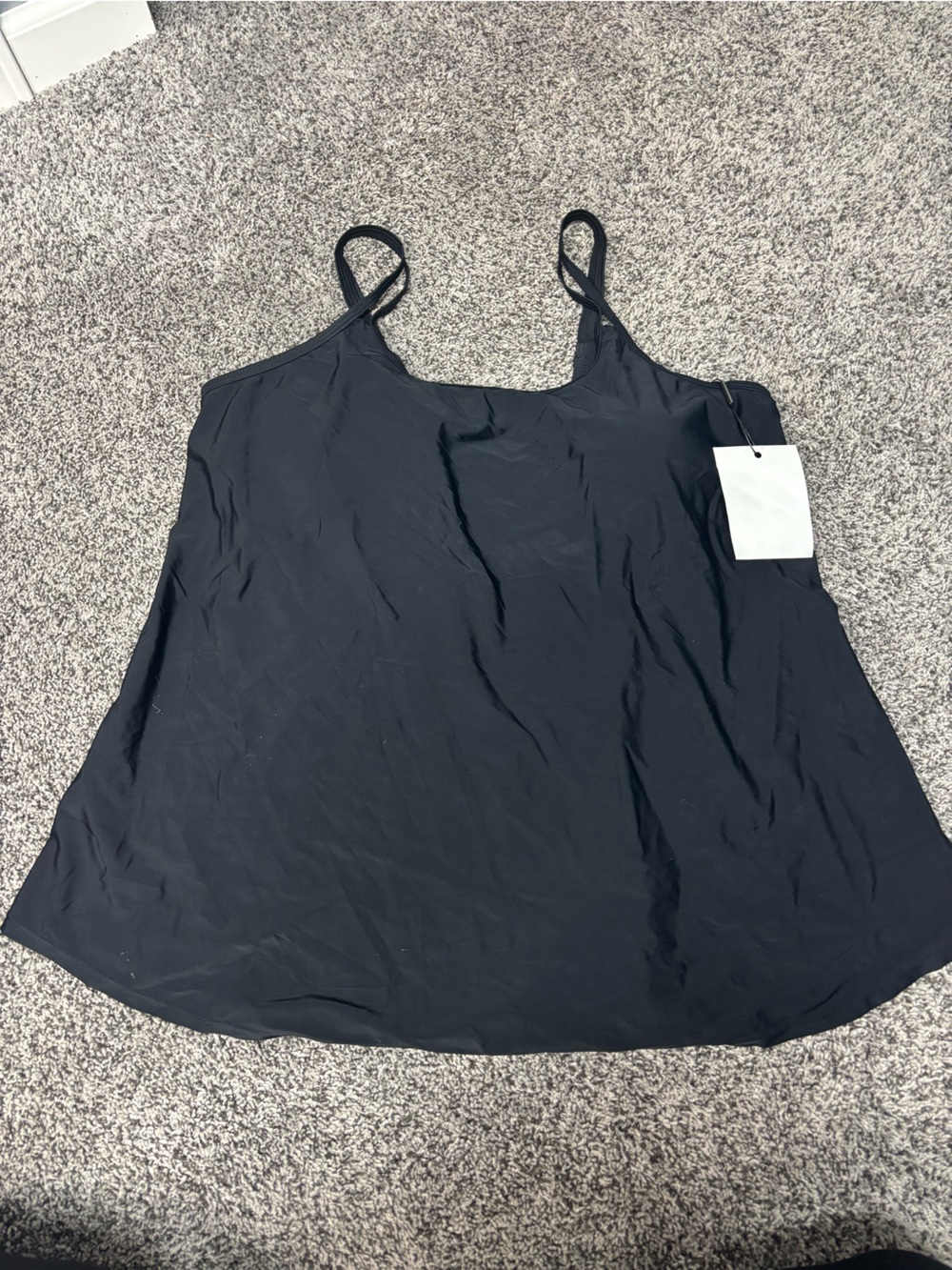 Black Women's Swim Tankini Top